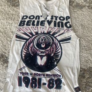 Journey distressed tee